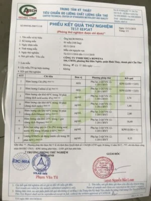 Công Ty TNHH Nhựa Rowena