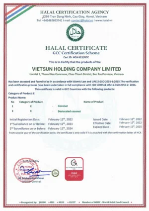 Sản Phẩm Từ Dừa VIETSUN – Công Ty TNHH VIETSUN HOLDINGS