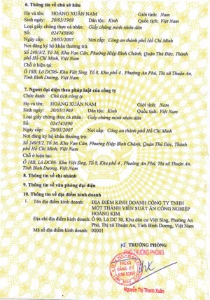 Suất Ăn Công Nghiệp Hoàng Kim – Công Ty TNHH Một Thành Viên Suất Ăn Công Nghiệp Hoàng Kim