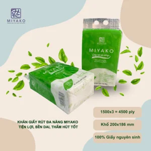 Khăn giấy MIYAKO – Công Ty TNHH Thương Mại Dịch Vụ Và Sản Xuất MIYAKO