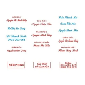 Khắc Dấu Sao Việt – Công Ty TNHH Một Thành Viên Dịch Vụ Khắc Dấu Sao Việt