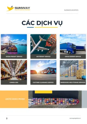 Sunway Logistics – Giao Nhận Vận Tải Quốc Tế – Công Ty Cổ Phần Dịch Vụ Tiếp Vận Sunway